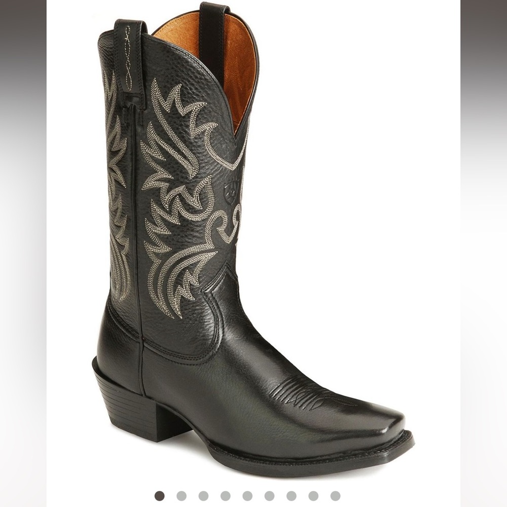 Ariat Black Leather Boots, size 13 D - Worn Once